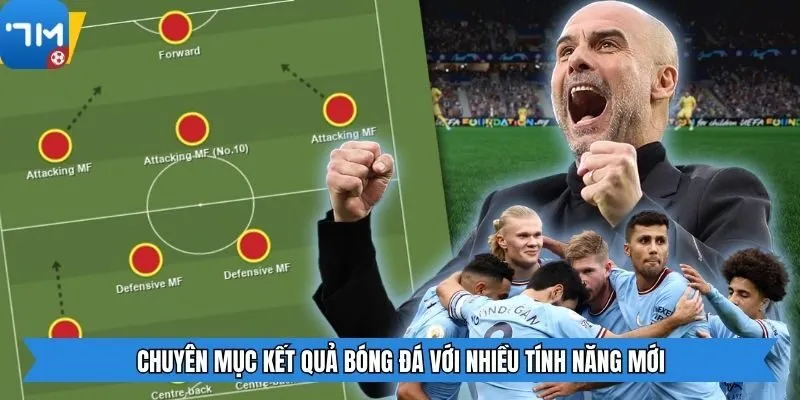 Chuyên mục Kết quả bóng đá với nhiều tính năng mới